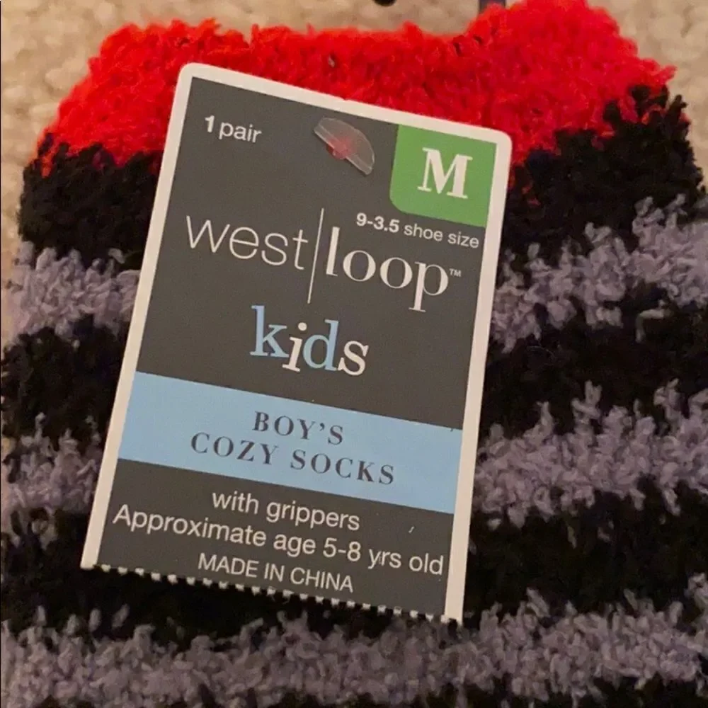 Boys Cozy Socks with grippers.